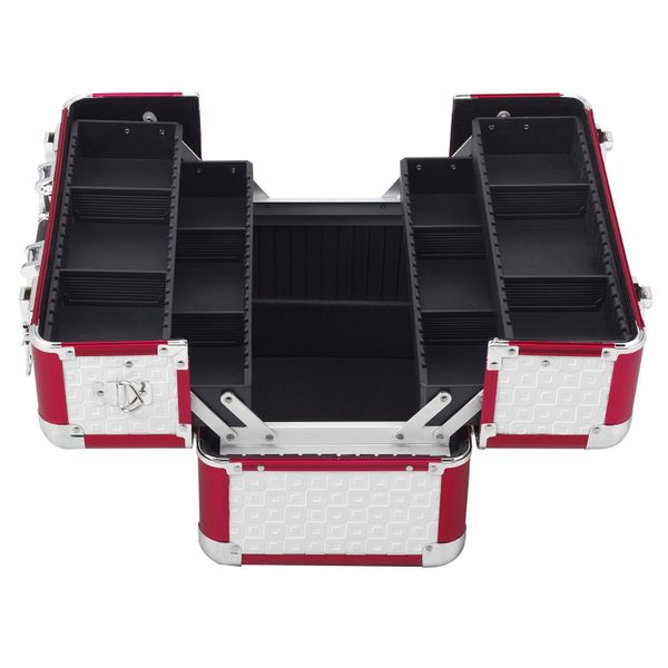 anndora Kosmetikkoffer Multikoffer abschließbar Karo geprägt, günstig online kaufen