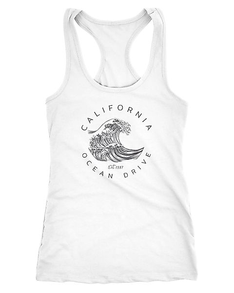 Neverless Tanktop Damen Tank-Top Welle Wave günstig online kaufen