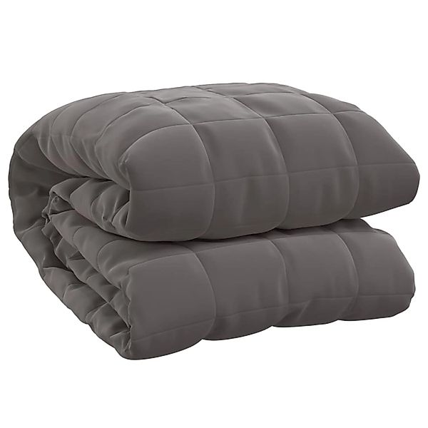 Vidaxl Gewichtsdecke Grau 120x180 Cm 9 Kg Stoff günstig online kaufen