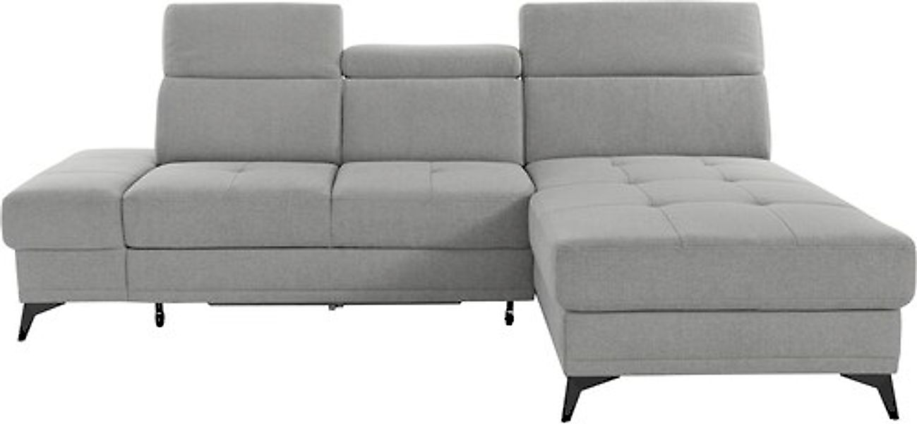 Home affaire Ecksofa »Cardiz L-Form« inkl.Kopfteilverstellung und Federkern günstig online kaufen