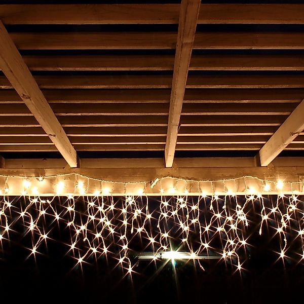 Mojawo Lichtervorhang 160er LED Lichtervorhang Lichterkette günstig online kaufen