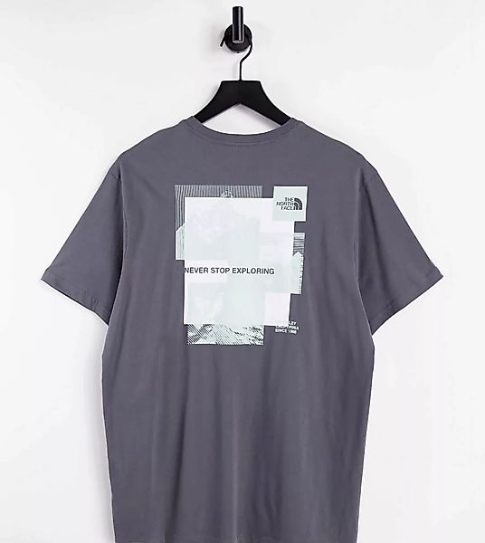 The North Face – Stripe Mix – T-Shirt in Grau – exklusiv bei ASOS günstig online kaufen
