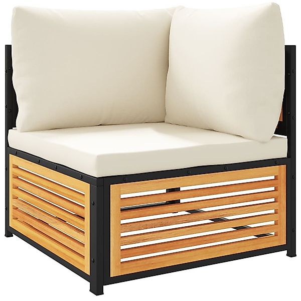 vidaXL Sofaelement Garten-Ecksofa mit Kissen Massivholz günstig online kaufen