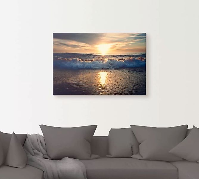 Artland Wandbild "Sonnenuntergang am Meer", Gewässer, (1 St.), als Alubild, günstig online kaufen