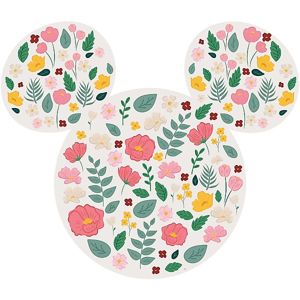 Disney Wandtattoo Mickey Mouse Rosa Grün und Gelb 127 x 127 cm 612717 günstig online kaufen