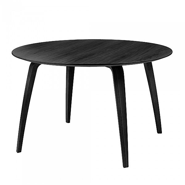 Gubi - Gubi Dining Table Esstisch Rund - schwarz/H 72,3cm, Ø 120cm/Gestell/ günstig online kaufen