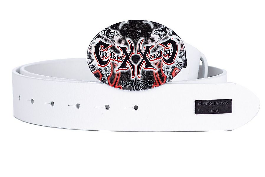 Cipo & Baxx Ledergürtel Gürtel BA-CG203 (1-St) mit Grafitti Schnalle und Me günstig online kaufen