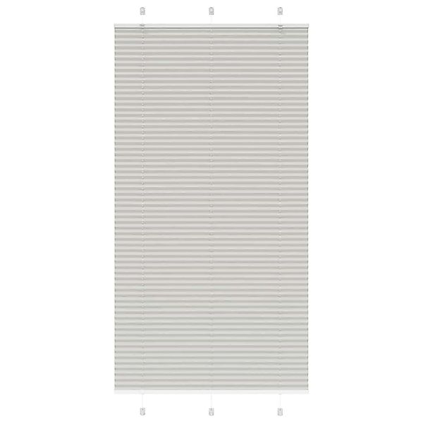 vidaXL Plissee, Plissee Hellgrau 105x200 cm günstig online kaufen