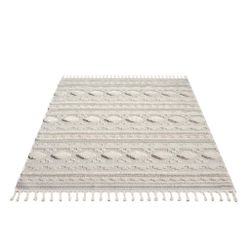 Carpet City Hochflor-Teppich "VALENCIA 930" rechteckig 20 mm Höhe Boho-Stil günstig online kaufen