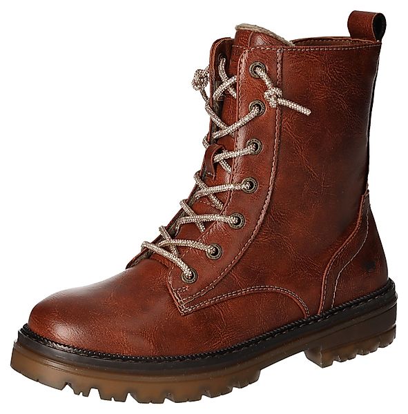 Mustang Shoes Schnürboots, Stiefelette, Blockabsatz, mit günstig online kaufen