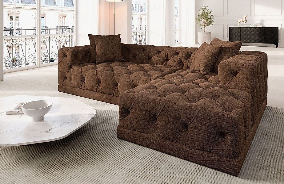 Sofa Dreams Ecksofa Strukturstoff Stoff Polster günstig online kaufen
