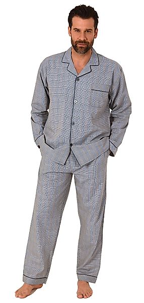 Normann Pyjama Gewebter Herren Pyjama, durchknöpfbarer günstig online kaufen