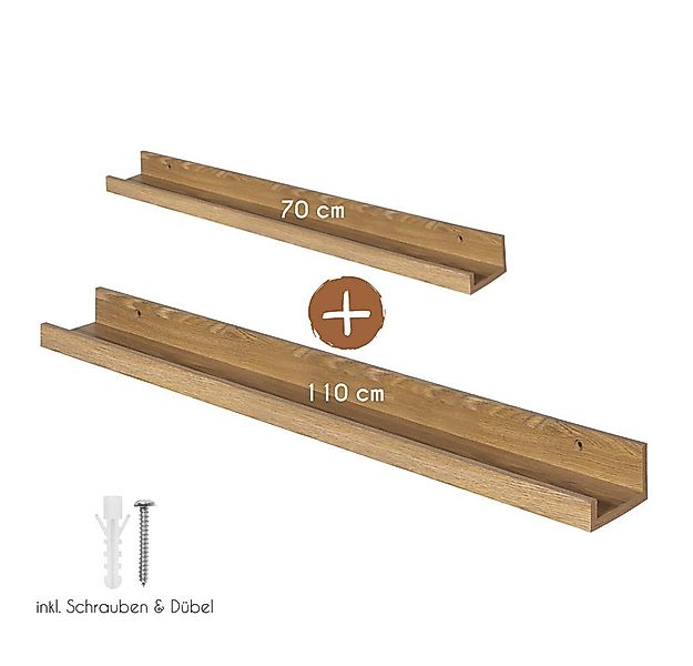 Wackadoo Living Bilderleiste Wandregal aus FSC® Holz für Fotos & Dekoration günstig online kaufen