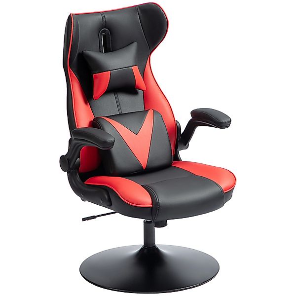 Vinsetto Gaming-Stuhl Kunststoff Metall Rot 67cm x 71cm x 112cm günstig online kaufen