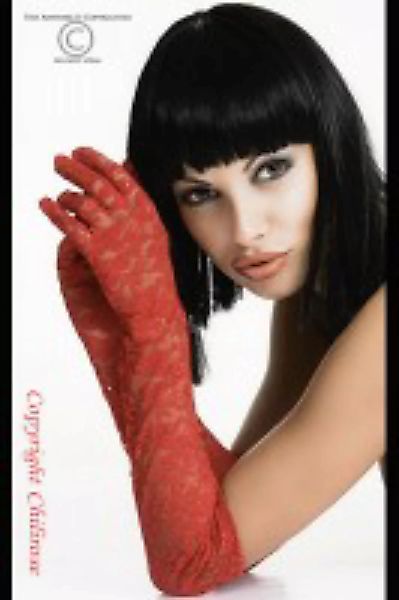 Spitzen-Handschuhe in rot günstig online kaufen