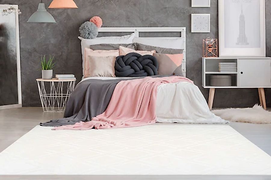 my home Teppich »Ledion«, rechteckig, 7 mm Höhe, besonders weich durch Mikr günstig online kaufen