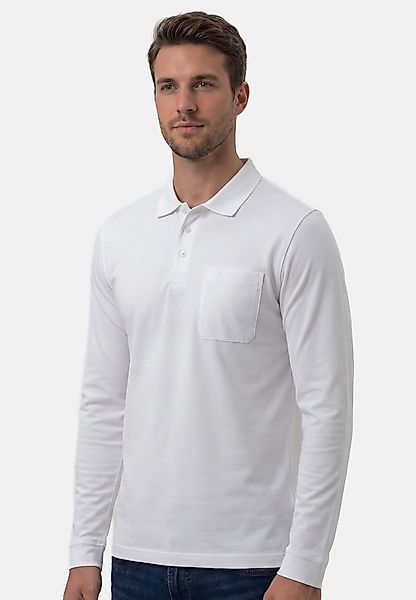 RAGMAN Langarm-Poloshirt Basic (1-tlg) Poloshirt - Baumwolle - Atmungsaktiv günstig online kaufen