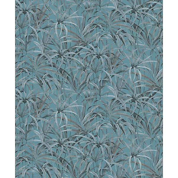 Erismann Vliestapete Code Nature Blätter Türkis FSC® günstig online kaufen