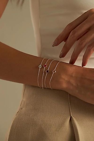 Einzelstück Armkette Armband SINGLE CRYSTAL Silber günstig online kaufen