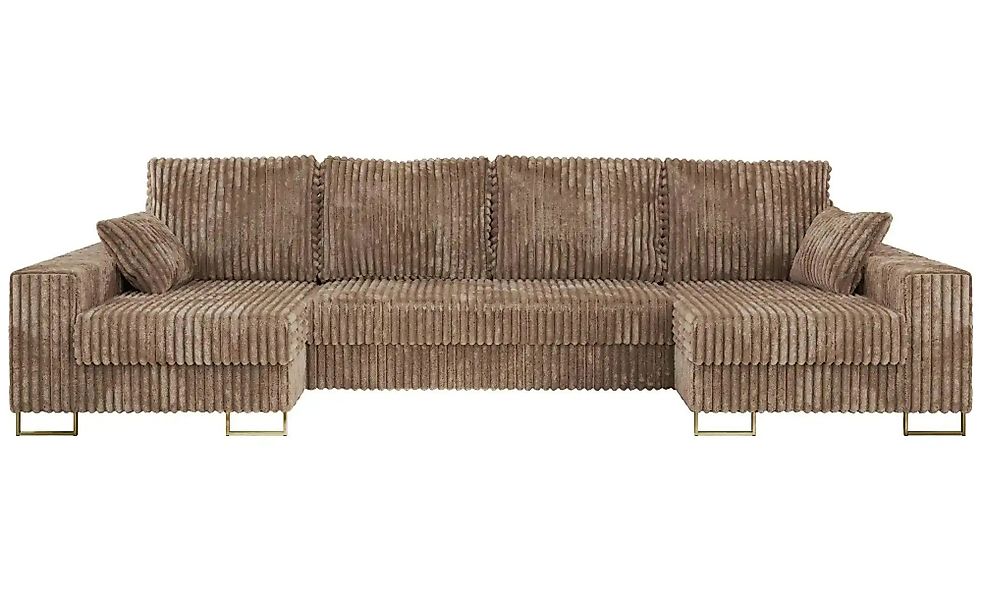 Wohnlandschaft mit Schlaffunktion Dorain ¦ braun ¦ Maße (cm): B: 312 H: 95 günstig online kaufen