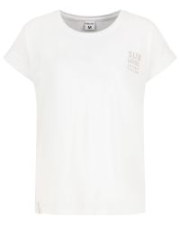 SUBLEVEL T-Shirt Damen Shirt Turn-Up Ärmel günstig online kaufen