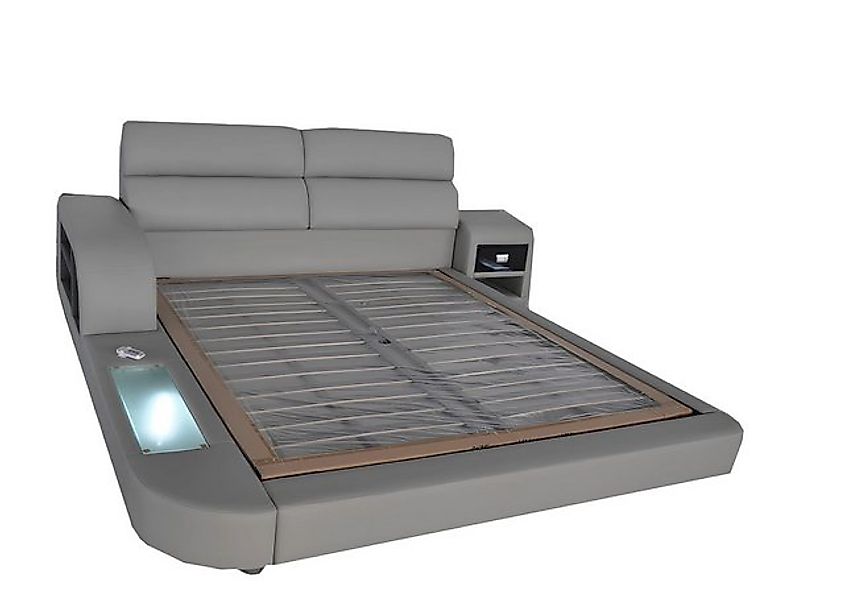 JVmoebel Bett Luxus Leder Polster Betten mit USB Doppel Modernes 140/160/18 günstig online kaufen