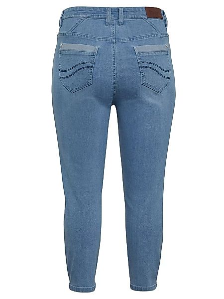 Sheego Stretch-Jeans "Große Größen", in 7/8-Länge, mit Stickerei vorn günstig online kaufen