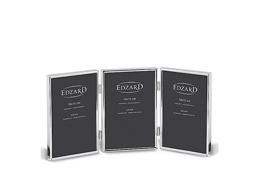 EDZARD Bilderrahmen Genua, für 3 Fotos, edel versilbert & anlaufgeschützt,1 günstig online kaufen