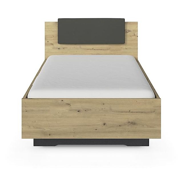 100x200 Futonbett MAIKA inkl. gepolstertes Kopfteil von Rauch Artisan Eiche günstig online kaufen