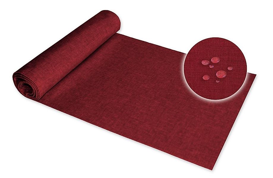 Haus und Deko Tischläufer Tischläufer rechteckig Leinenoptik beschichtet (1 günstig online kaufen