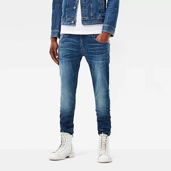G-star 3301 Deconstructed Super Slim Jeans 24 Medium Indigo Aged günstig online kaufen