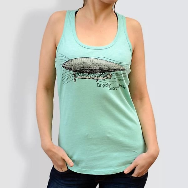 Damen Tank Top, "Dirigeable", Grün - Mid Heather Green günstig online kaufen