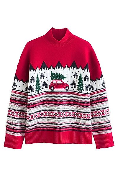 Next Strickpullover Langärmeliger Weihnachtspullover (1-tlg) günstig online kaufen