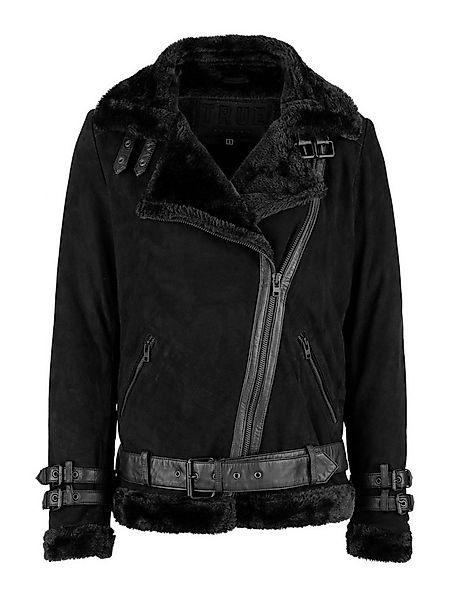trueprodigy Lederjacke Aloy Lederjacke mit Kunstfellbesatz günstig online kaufen