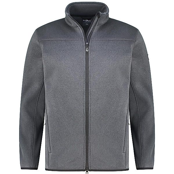 Blue Wave Fleecejacke in Strickoptik Farbe anthrazit Größe: 6XL günstig online kaufen