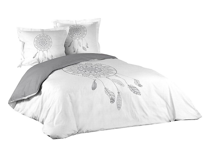 dynamic24 Bettwäsche, Jersey, 3 teilig, 240x220cm, 63x63cm Baumwolle günstig online kaufen