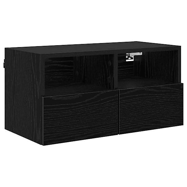vidaXL Wand-TV-Schrank Schwarz Eichen-Optik 60 x 30 x 30 cm Holzwerkstoff 8 günstig online kaufen