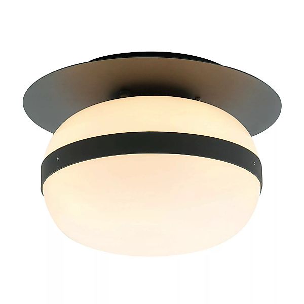 Deckenlampe Palma mit Glasschirm günstig online kaufen
