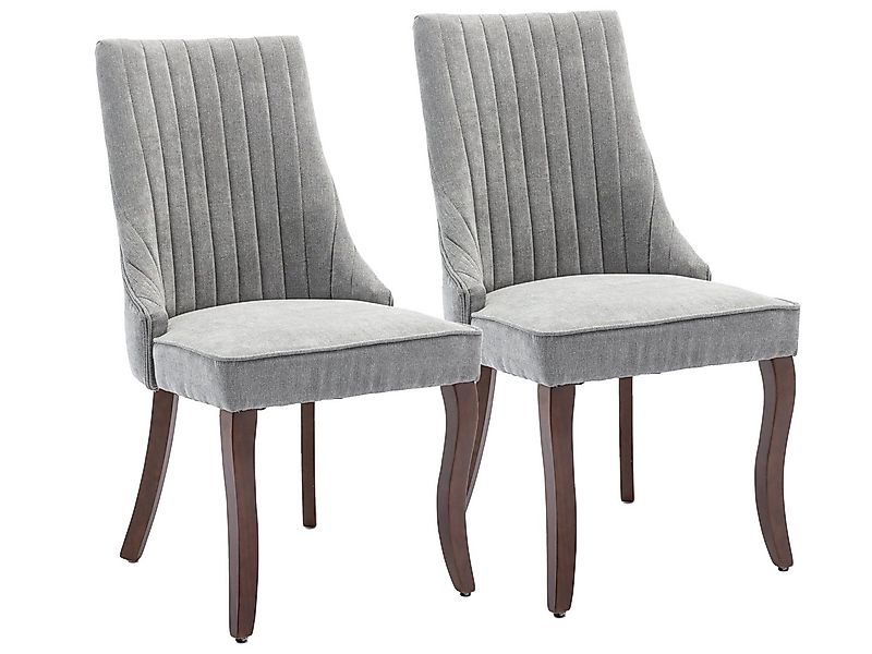 SeedWave Esszimmerstuhl Chenille 2er-Set Küchenstuhl, Hohe Rückenlehne & Ve günstig online kaufen