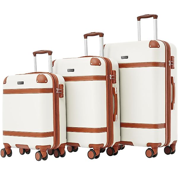 OKWISH Kofferset Hartschalenkoffer Handgepäck-Trolley, 4 Rollen, günstig online kaufen