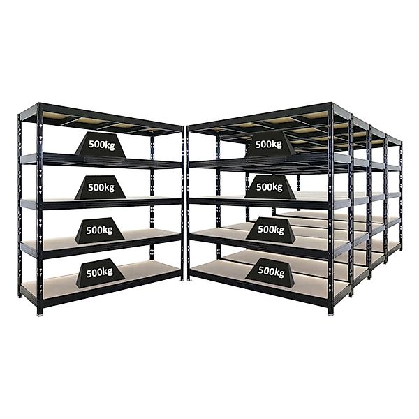 PROREGAL Mega Deal 5x Profi Schwerlastregal Rhino HxBxT 200x200x60cm 5 Span günstig online kaufen