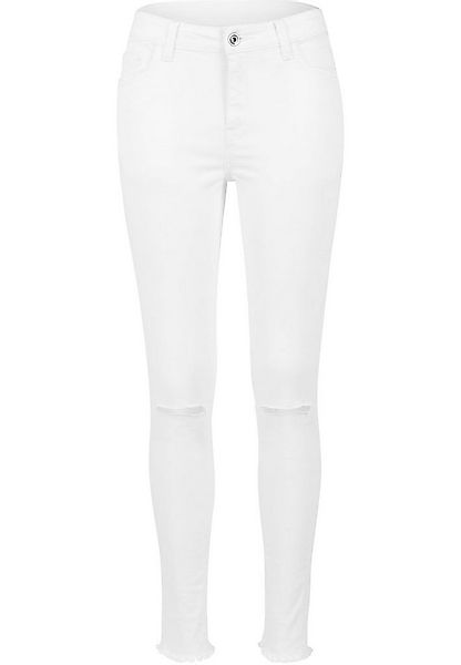 URBAN CLASSICS Stoffhose Urban Classics Damen Ladies Cut Knee Pants (1-tlg) günstig online kaufen