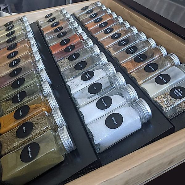 FOUORTUNATE-BEE Gewürzbehälter Gewürz Organizer Schublade, Patchworkable günstig online kaufen