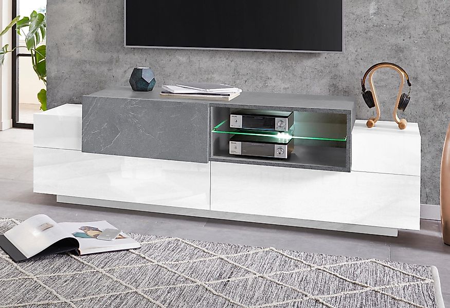 INOSIGN Lowboard Coro,Lowboard,TV-Kommode,TV-Möbel,TV-Bank, mit 2 Klappen, günstig online kaufen