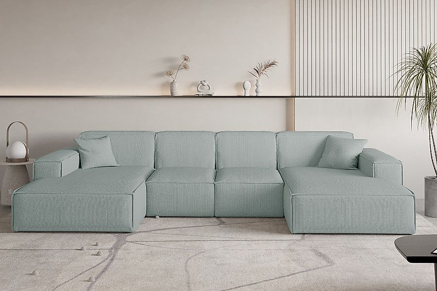 Fun Möbel Wohnlandschaft Sofa U-Form CELES günstig online kaufen