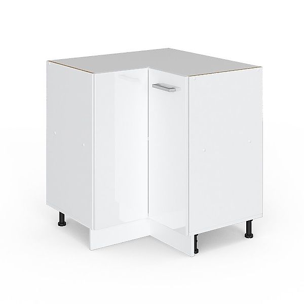 Vicco Schranksystem R-Line, Weiß Hochglanz/Weiß, 75.6 günstig online kaufen