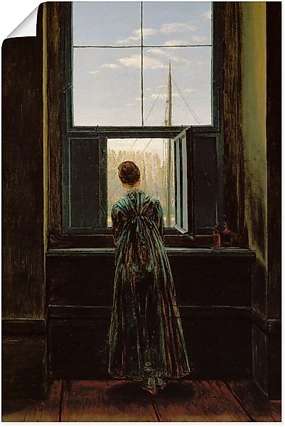 Artland Wandbild "Frau am Fenster. 1822(?)", Frau, (1 St.), als Alubild, Ou günstig online kaufen