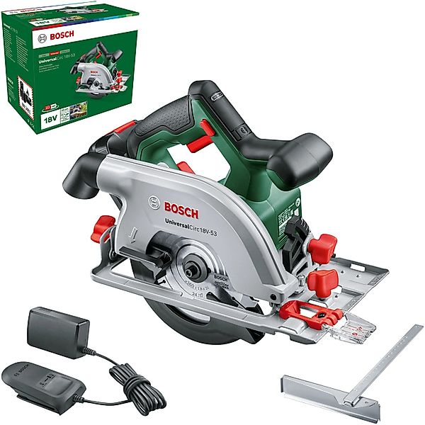Bosch Home & Garden Akku-Handkreissäge UniversalCirc 18V-53, Set, inkl. Akk günstig online kaufen