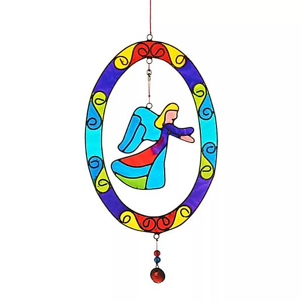 Fensterhänger Engel oval "Dekoration" (31 cm) günstig online kaufen