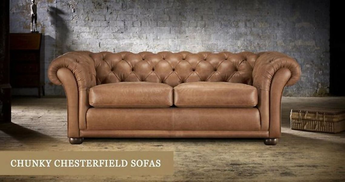 JVmoebel Chesterfield-Sofa, Chesterfield Kunstleder Sofa 2 Sitzer Polster S günstig online kaufen